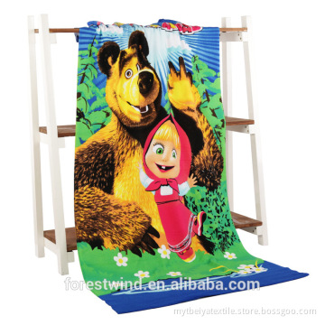 100% cotton wholesaler beach towel fleece beach towel